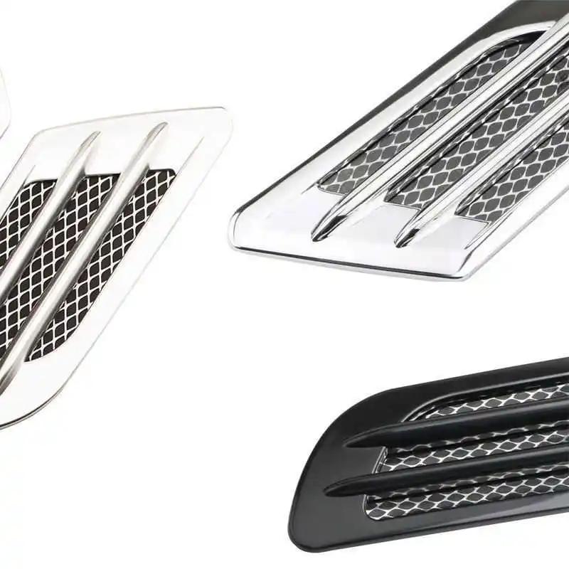 2Pcs Car Side Air Flow Vent for Fender Hole Cover Intake Grille Duct Decoration ABS Plastic Sticker Car Accessories Exterior