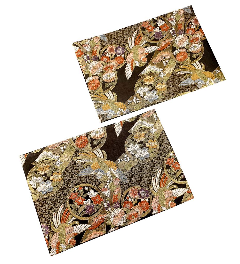 and ready to this Japanese gift for foreigners makes a great Set of two kimono and Japanese tea mats with an pattern Pre-packaged gift, gift!