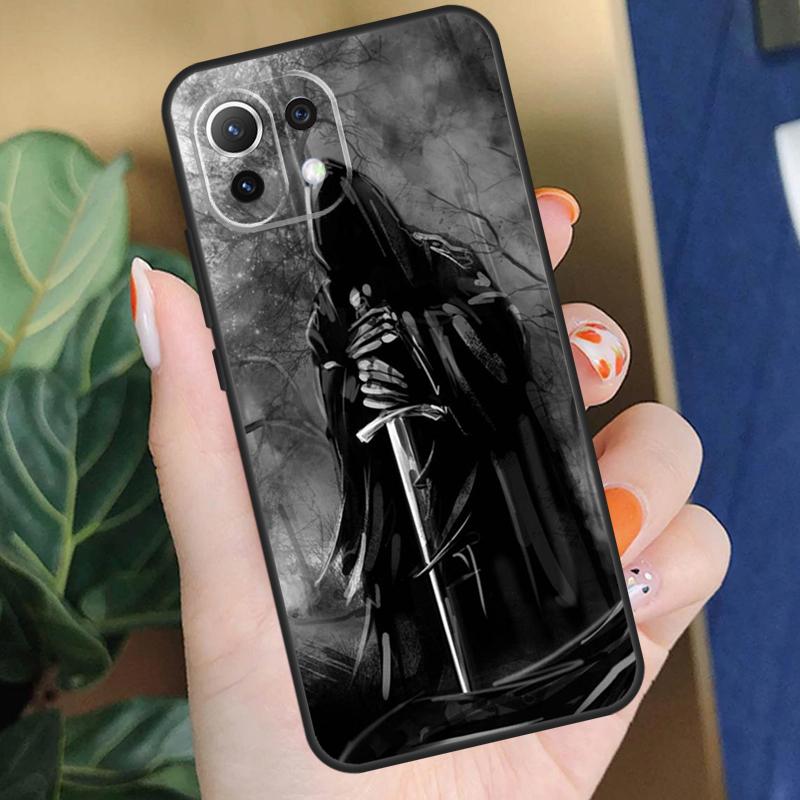Death Grim Reaper Skull Case For Xiaomi 15 14 Ultra 13T 14T 15T Pro 17 Pro Max POCO F8 F7 F5 F6 X5 X6 X7 Pro Coque