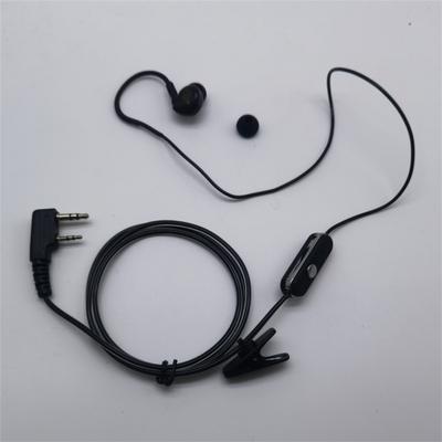 2-Pin In-Ear Kopfhörer Ohrstück Sport Headset PTT MIC für BAOFENG KENWOOD Retevis HYT Radio L3FE