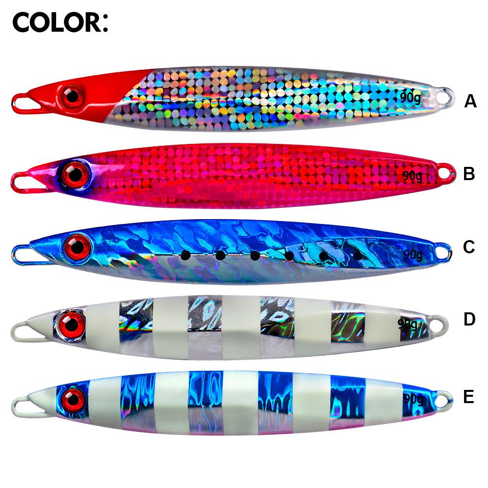 Lure Iron Plate Sea Fishing Boat Catches Deep-sea Bionic Fish Luya Bait 70g90g Luya False Bait Fast Drop Large Iron Plate Lead Fish