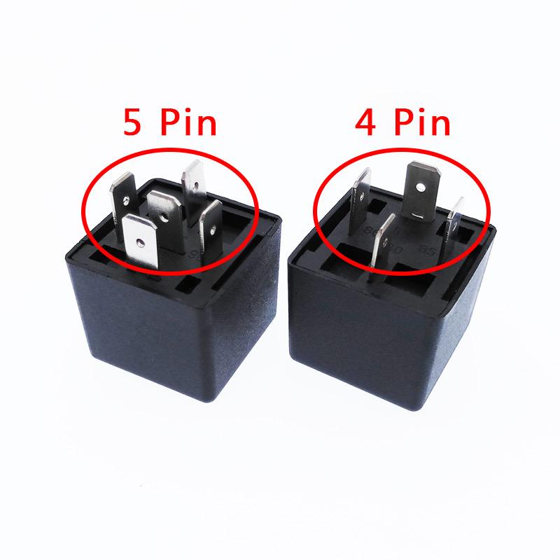 40A Auto Car Relay JD2912 4 Pin 5 Pin DC 12V 24V 36V 48V with Mounting Hole Coil Power 1.8W Automobile Control Device with Line Relays 5