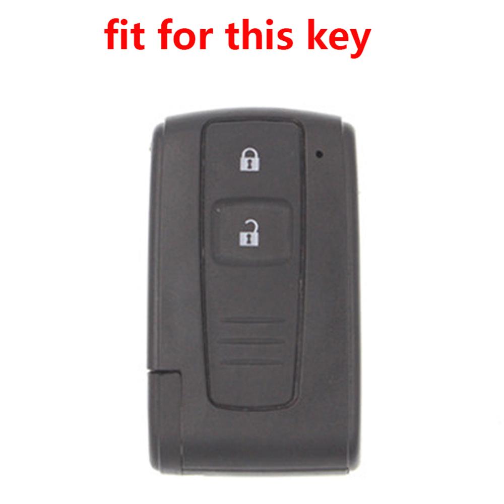 Silicone Car Key Fob Cover Case Shell Set for TOYOTA Corolla Verso 2004 2006 2007 Prius Gen 20 2005 2008 Remote Key Accessories