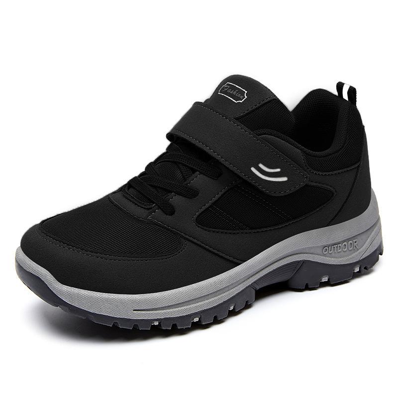 Shoes men's new autumn middle-aged and elderly sports shoes men's shoes Velcro couple walking shoes men's shoes casual shoes