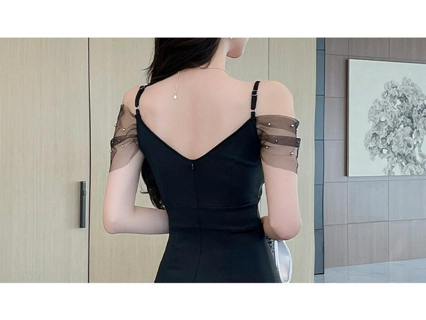 Elegant Slim-Fit Slip Dress for Spa and Wellness Technicians