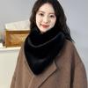 Long Wrap Faux Fur Scarf Soft Plush Faux Fur Neck Scarf New Neck Warmer  Women