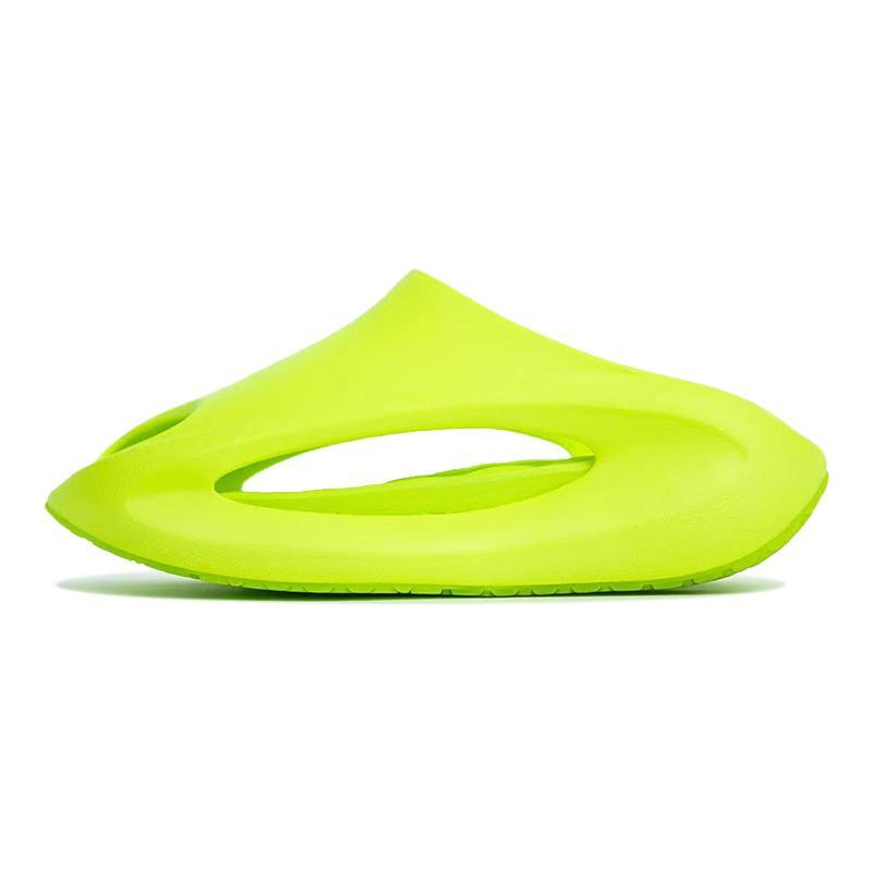 Li Ning Quiet Abrasion Resistant Slide Slippers Men's Fluorescent Verdant Green AZSS009-7