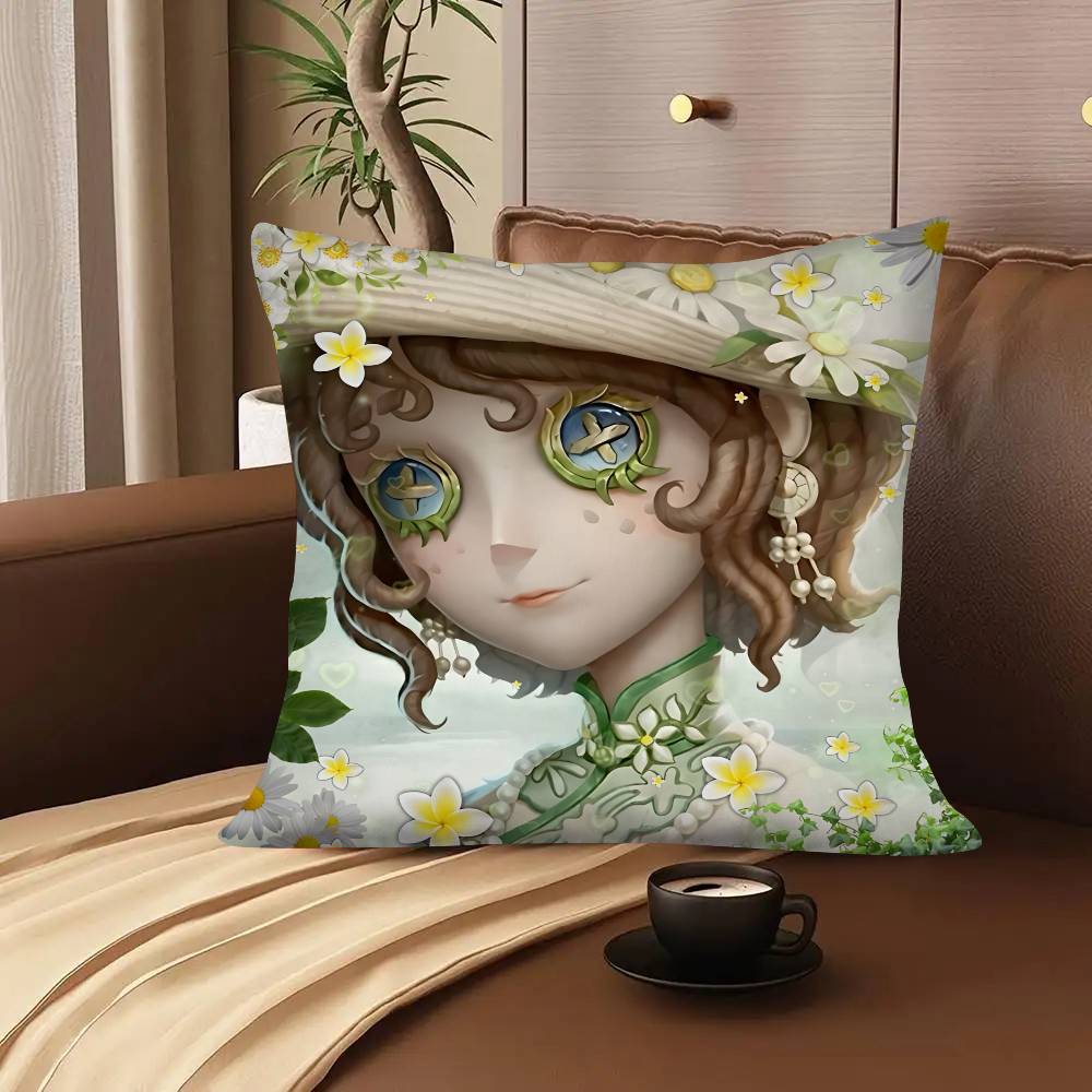 Аниме Игра Identity V Милый Садовник Эмма Вудс Наволочка Модная Квадратная Наволочка Спальня Диван Комната Ins Декор Отдых 16x16Inch