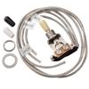 Musiclily Pro Toggle Switch with Braided Metal Nickel for LP Les Paul Electric Guitars Pre-Wired 3-Way Wire, Soldered,