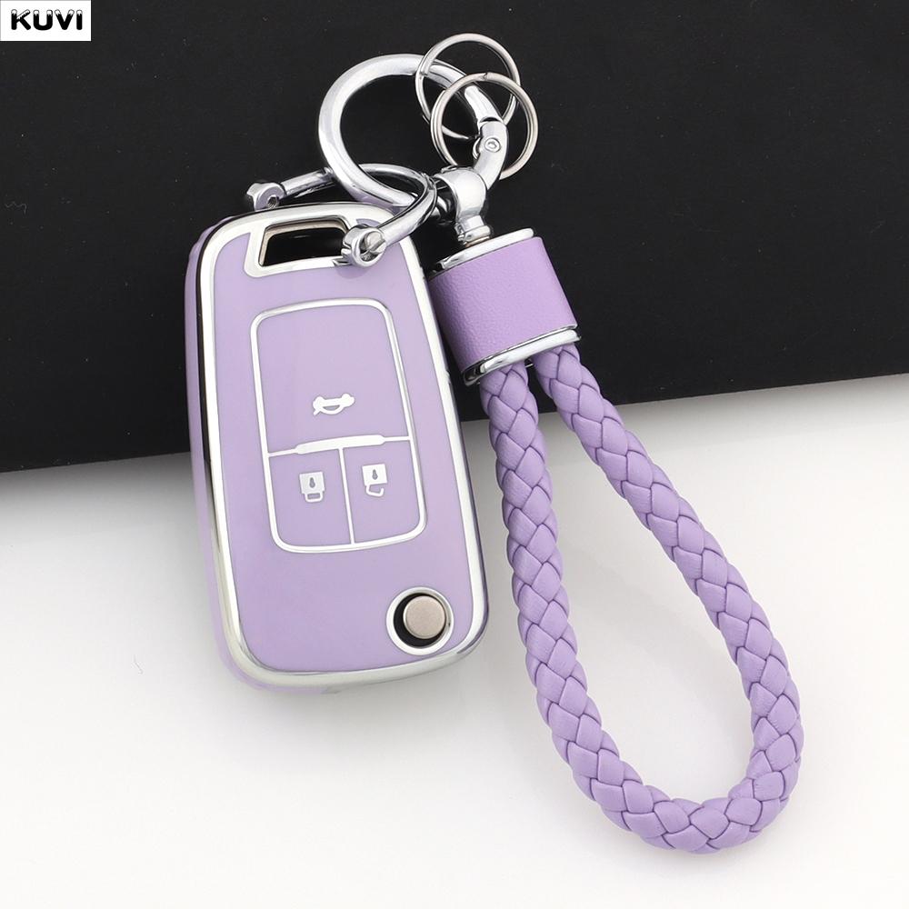 3 4 Buttons Tpu Car Folding Key Case Cover Fob Keychain For Chevrolet Cruze Aveo Camaro Epica Lova Sail Spark Opel Astra Corsa
