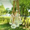 Car Air Freshener Pendant with Rope - Glass Bottle Fragrance Decanter for Bathroom