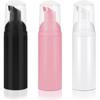 Foam Pump Bottle 3Pcs Travel Lash Shampoo Bottle, Empty Portable Refillable Mousse Foam Soap Dispenser for Hand Soap, Lash Cleanser, Shampoo, Face
