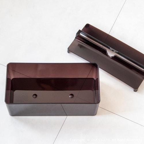 OKA Paper Towel Case, Lip Type, Brown (Commercial, Hygienic, Transparent)