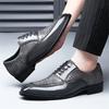 Fashion Designer New Men's Pointed Mixed Patchwork Casual Oxford Shoes Male Wedding Dress Homecoming Formal Wedding Footwear