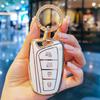 Soft TPU Car Key Cover Remote Case For Hyundai Santa Fe Sport Ix45 Equus Centennial Genesis G80 Grandeur Azera 2013-2016 Shell