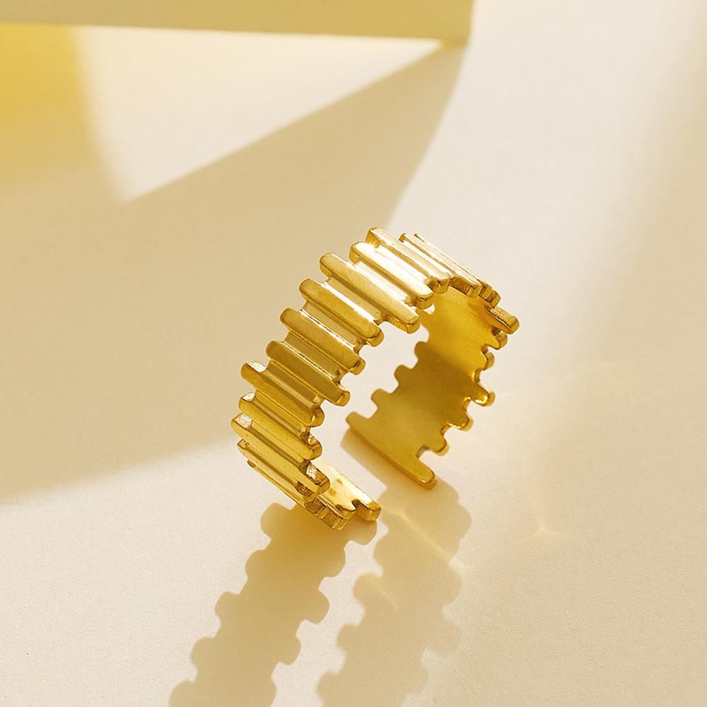 Schlichter Ring Hohlöffnung Verstellbarer Ring für Damen