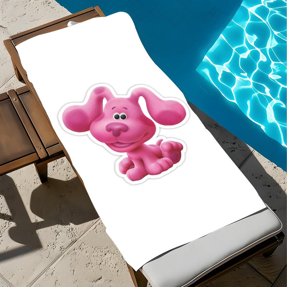 Zeichentrickfilm Blue's Clues & You! Handtuch Handtuch Weich Pool Geschenk Für Reise Fitnessstudio Dusche Kühl Camping Schnelltrocknend Sport Großes Strandtuch