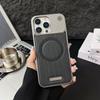 For Magsafe Magnetic Luxury Solid Color Wood Grain No Bordered Aromatherapy Phone Case For iPhone 16 Pro Max 14 12 13 15 Pro Max