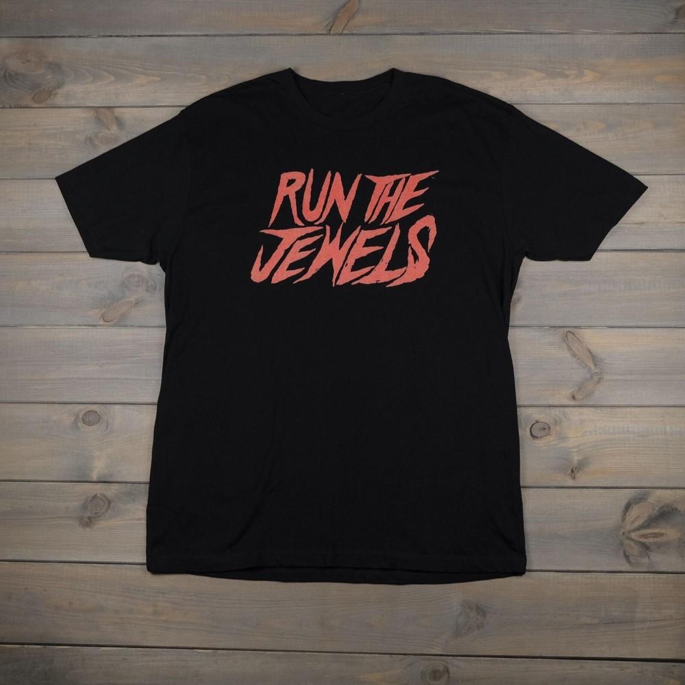Run the Jewels Band Logo Heavy Cotton T Shirt Full Size Black Unisex T-Shirt S