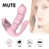 3 IN 1 Licking Sucking Vibrator Erotic 10 Mode Vibrating Anal Vagina Clitoris Stimulator Wearable Oral Tongue Sex Toys for Women