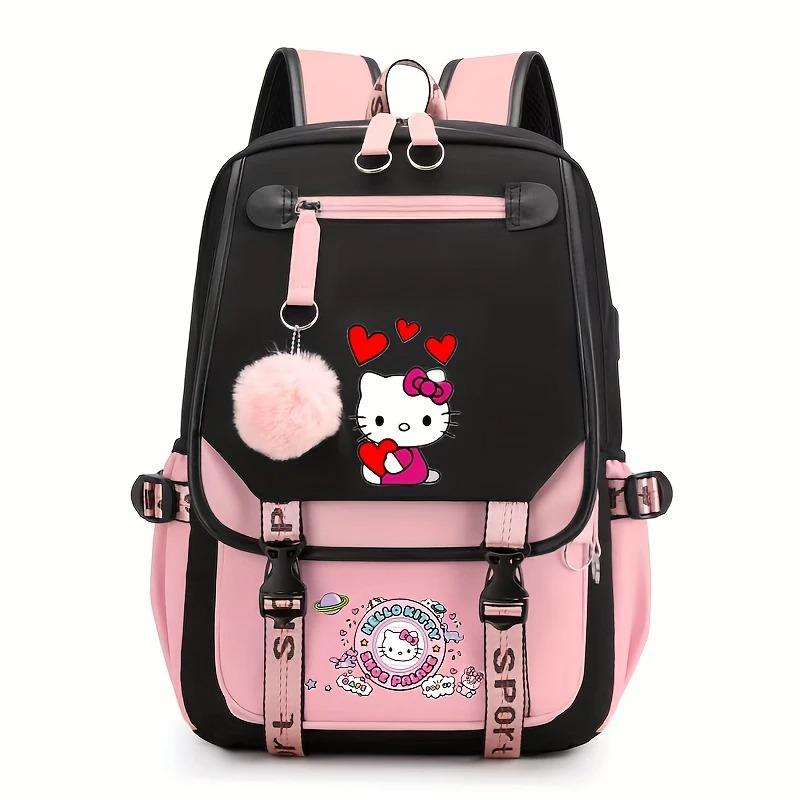 Cartoon Printed Children'S Schoolbag Contrasting Color Neutral Primary And Secondary School Student Spine Backpack