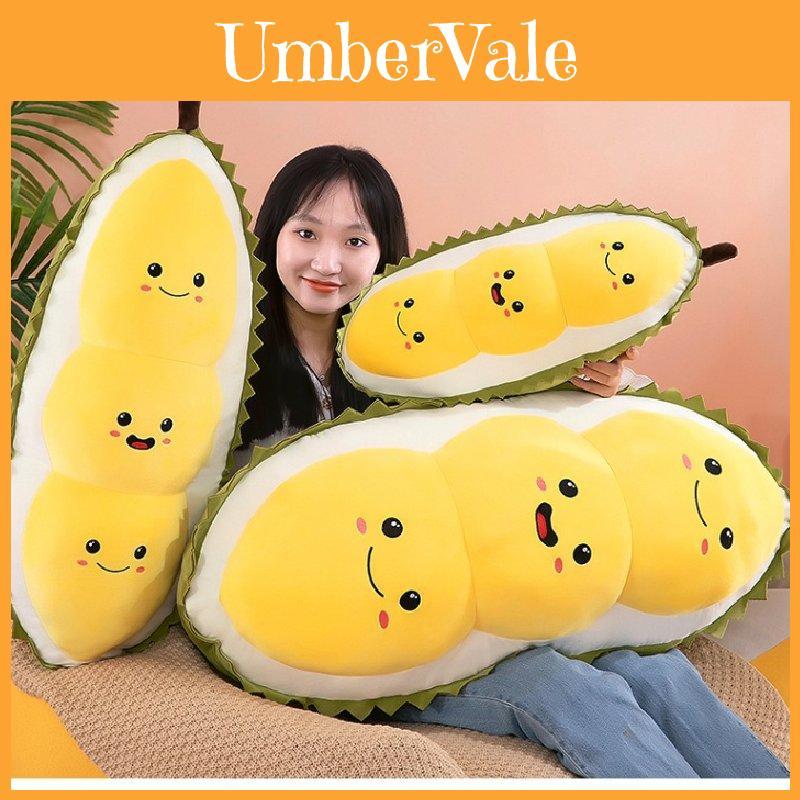 Charming Durian Bean Plush Toy Decorative Pillow Soft And Cuddly For Home Use
