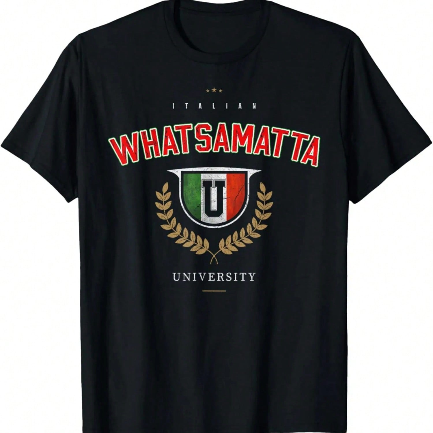Italian Whatsamatta U University Italy Funny Pun T-Shirt S разноцветный