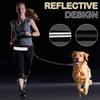 Hands Free Dog Leash Dog Running Waist Leash Nylon Pet Leash with Waist Bag and Padded Handle Retractable Elastic Belt for Walk