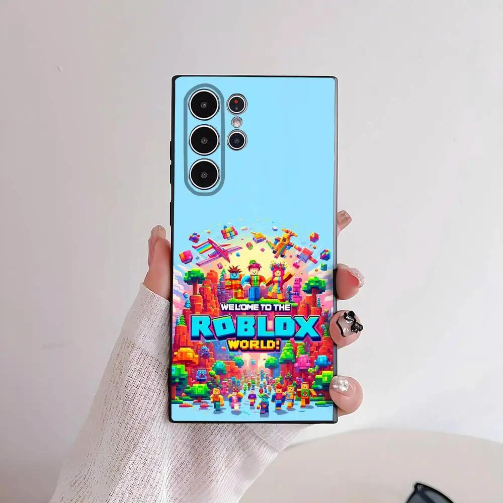 Heet Spel R-Robloxes-S Telefoonhoesje voor Samsung S-serie s21 s22 s23 s24 s25 FE Plus Ultra TPU Zacht Huidvriendelijk hoesje