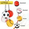 Wrist Return Ball Elasticity Rubber Ball For Wrist Exercise Hand Strengthening Outdoor Indoor Bouncy Ball Wristband Kids Toys