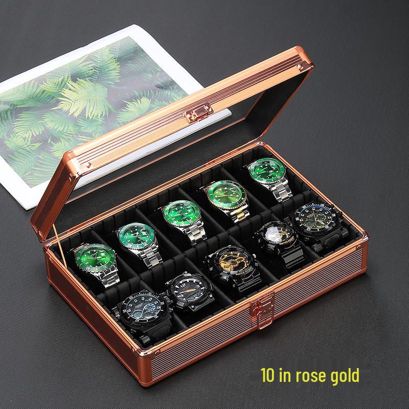 Aluminum Alloy Watch Display and Storage Box