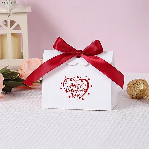 Valentine Treat Box Paper Valentines Candy Boxes Decorative Heart Gilding Boxes For Valentine's Day Party Favors