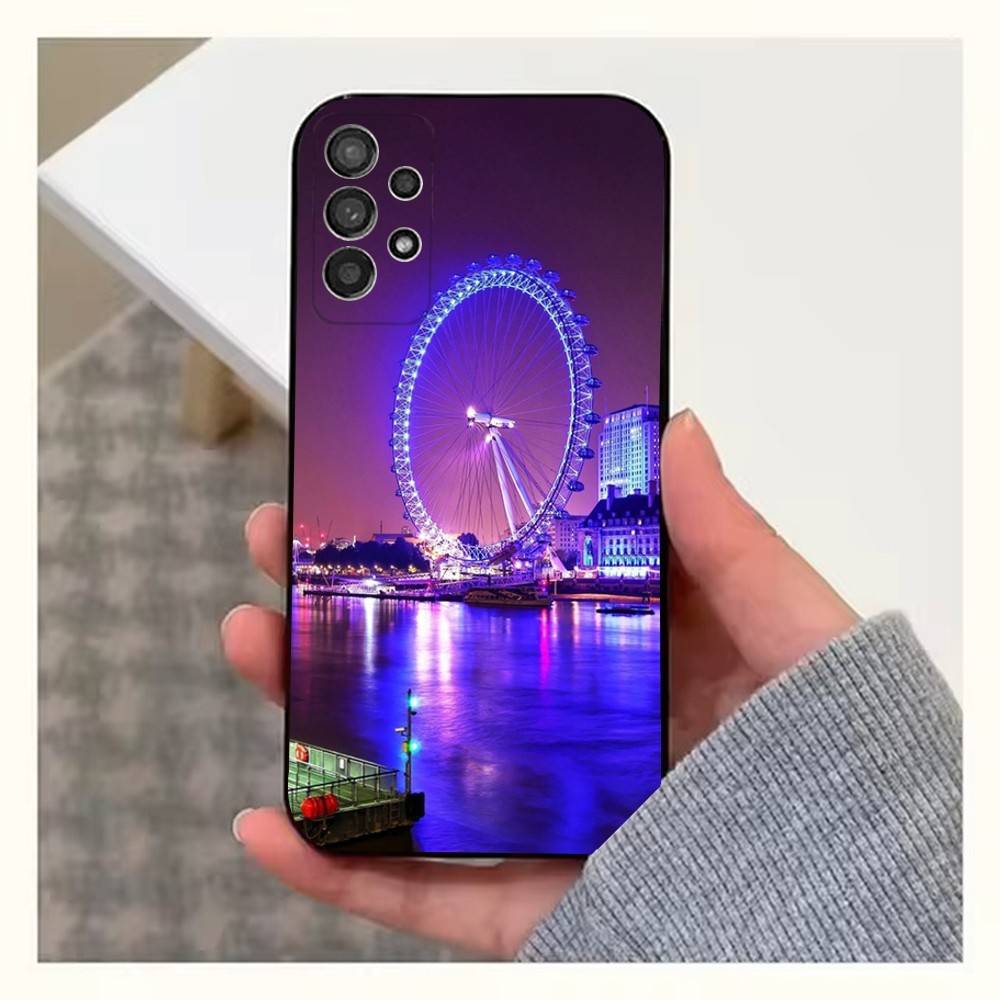 

Чехол Колесо обозрения Ночной рынок для Samsung S21, S9, S22, S25, S20, S10, Plus, Ultra, S24, S23, FE, Lite, Мягкий силикон, Черный SamsungS25PLUS