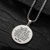 Pendant for Men and Women, Fashionable and Versatile Praying Hands Prayer Medal Necklace