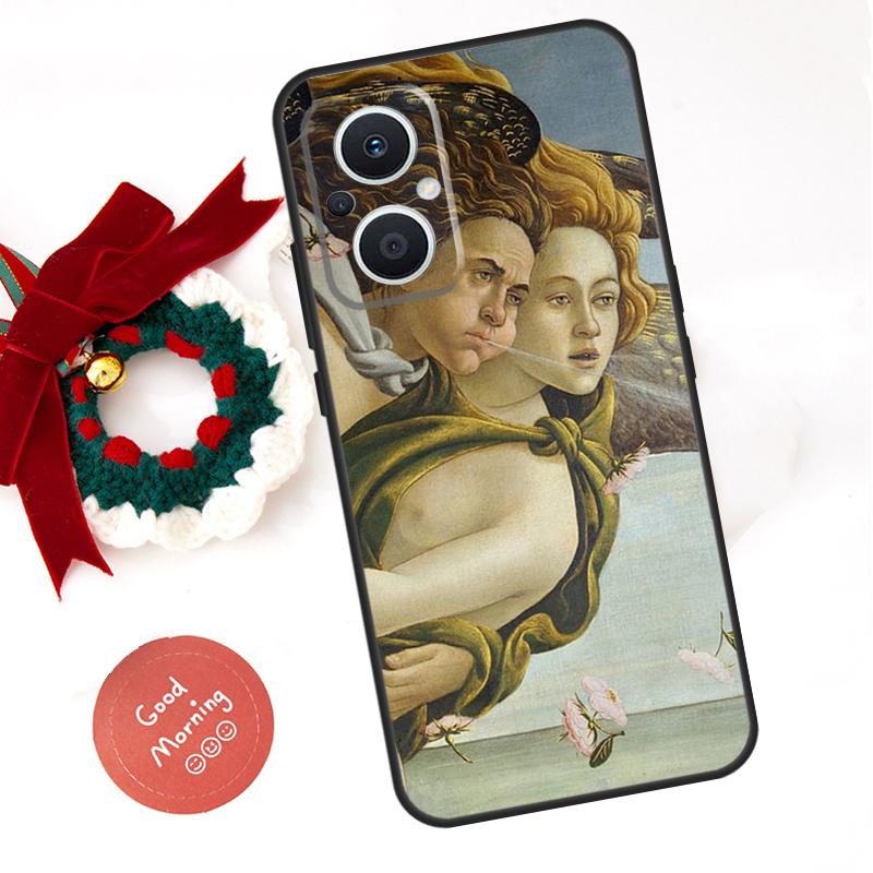 Art Paintings The Birth Of Venus Funda For OPPO Reno 10 11 12 13 14 Pro 11F 12F 13F 14F 7 8 Lite OPPO Find X8 X6 X9 Pro Case