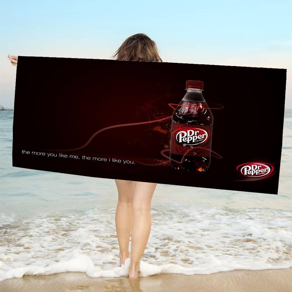 D-Dr P-Peppers Microfiber Printed Beach Towel Mountain Climbing Yoga Beach Swimming Running Absorbent Soft Towel
