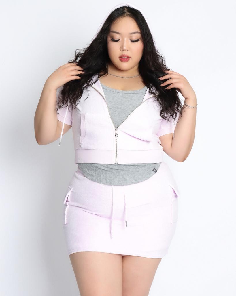 Cs Soft Terry Hoodie Zip-016 (Pink)