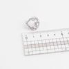 Women's Grunge Cubic Silver Earrings for a Gathering Look (13629369)