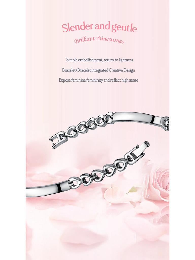 Mermaid Women's Versatile Quartz Bangle Watch - Trendy Simple Fashion Wristwatch