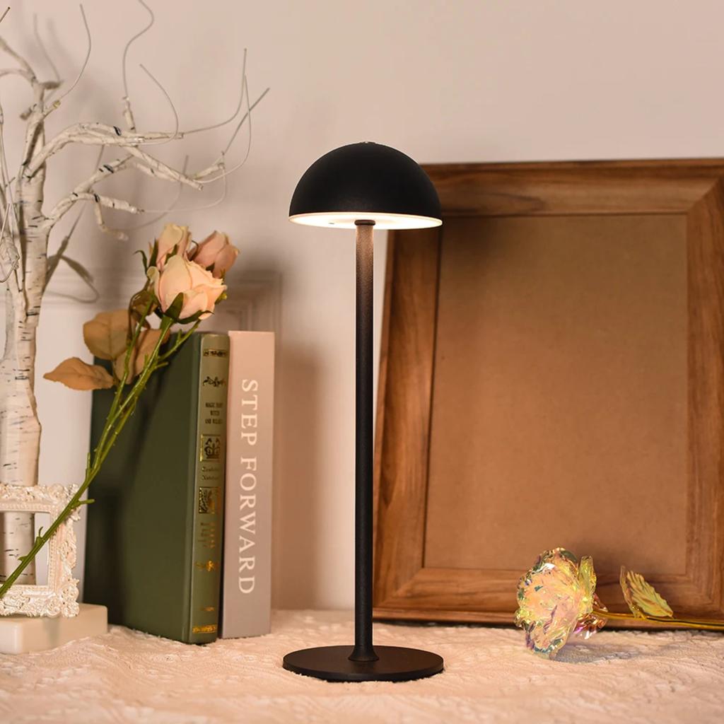 New Wireless Top Touch LED Table Lamps Rechargeable with USB Charging Dimming Three-color Night Lights Bedroom  Decor Desk Lamp