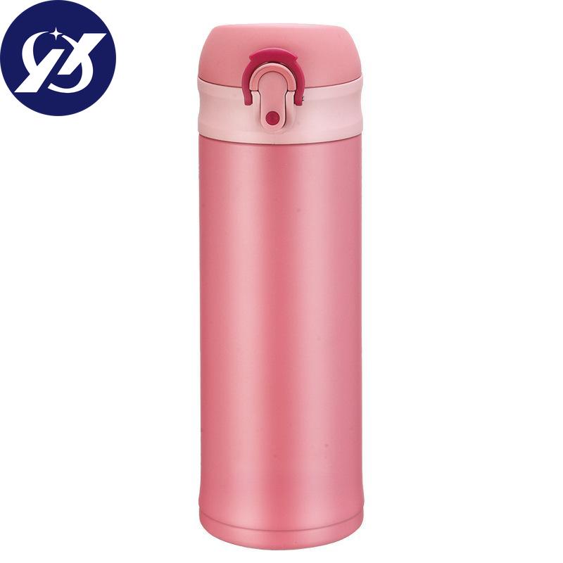 Stainless Steel Mug Simple Lightweight Bounce Cover Portable Straight Cup High Value Water.