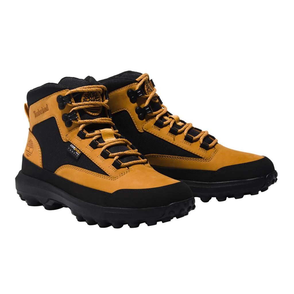 Timberland Converge Leather & Fabric Mid Men's TB0A652D2311 Wheat with Black Nubuck, 9.5 / 27.5cm