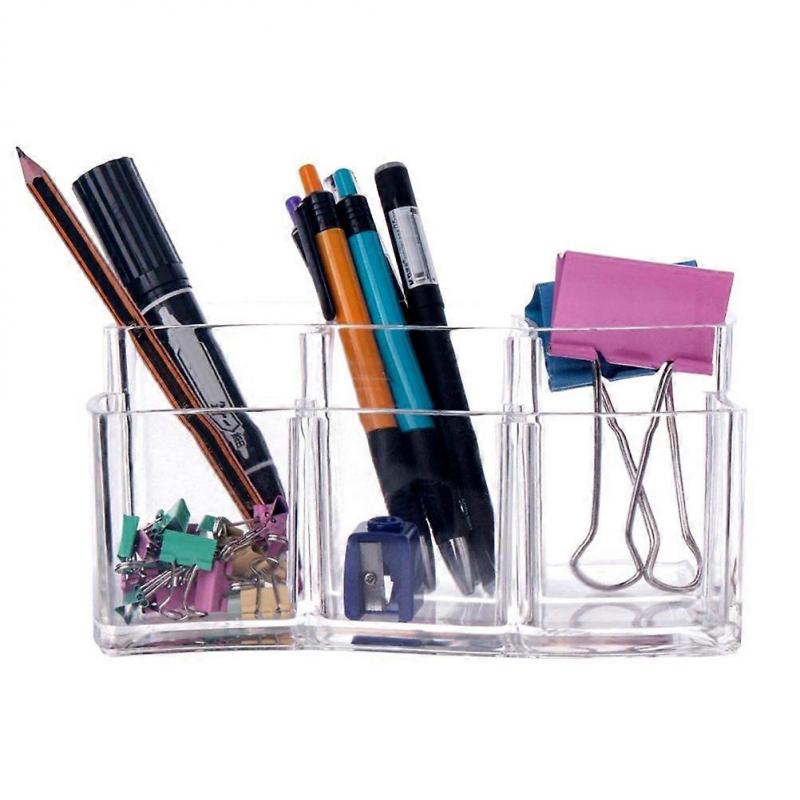 Acrylic Makeup Brush Organiser Holder Clear Jewellery Storage Box Cosmetic Make Up Organiser