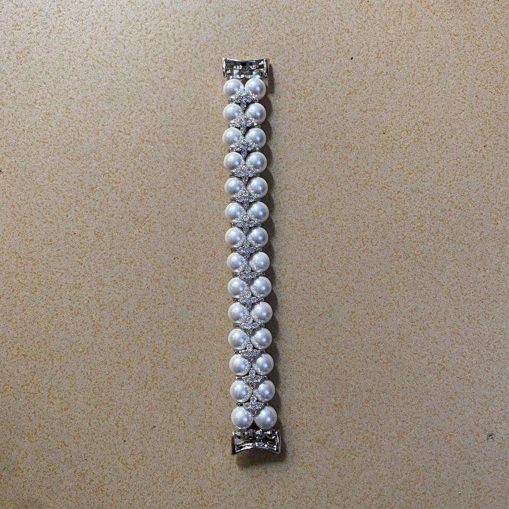 

Jewelry Mi Band 10 Bracelet for Xiaomi Smart Band 8/9/10 Watchband Wristband Replacement for Women Mi Band 9 Watchband Pearls жемчужина белый