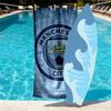 Manchester City FC Druck Strandtuch Design, Weich, Leicht. für Zuhause, Badezimmer, Spa, Pool, Yoga, Surfen, Camping, Geschenk für Familie, Freund
