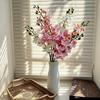 3D Realistic 7-Head Phalaenopsis Orchid Artificial Flower for Elegant Wedding and Event Decor