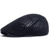 Cappello Uncinetto Estivo Sottile Donna Moda Berretto a Rete Casual Uomo Cappellino Newsboy Intrecciato Visiera Piatta Cappello Donna Per 56-60cm Regolabile