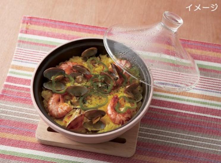 TAMAKI Ceracook Steamer with Glass Lid L, Green T-696491