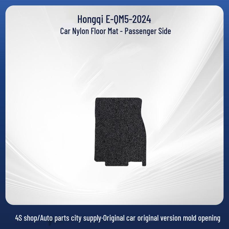 Durable Black Nylon Floor Mats for Hongqi E-QM5 (2024) - Wear-Resistant Car Flooring