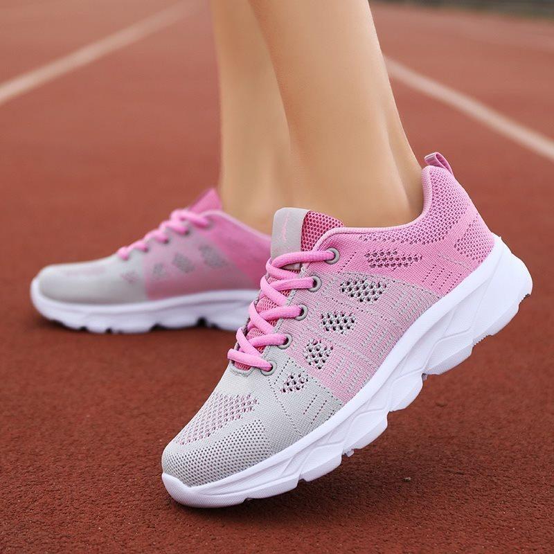 Женские летние новые сетчатые дышащие универсальные кроссовки для бега — фото 15